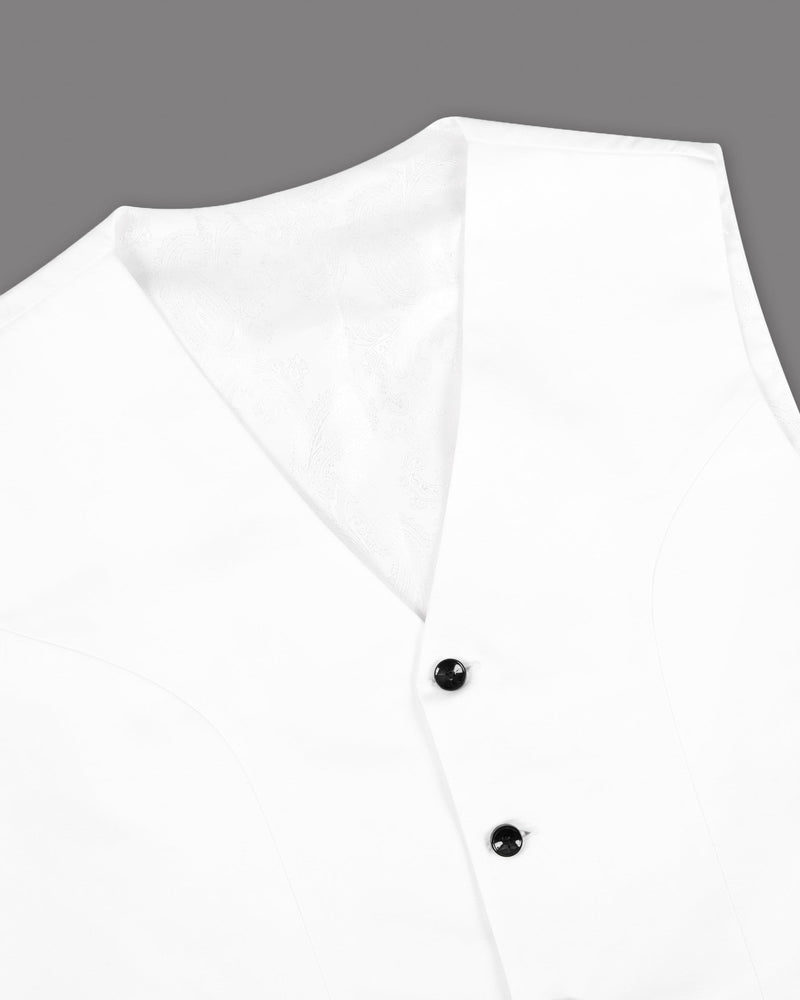 Bright White Waistcoat