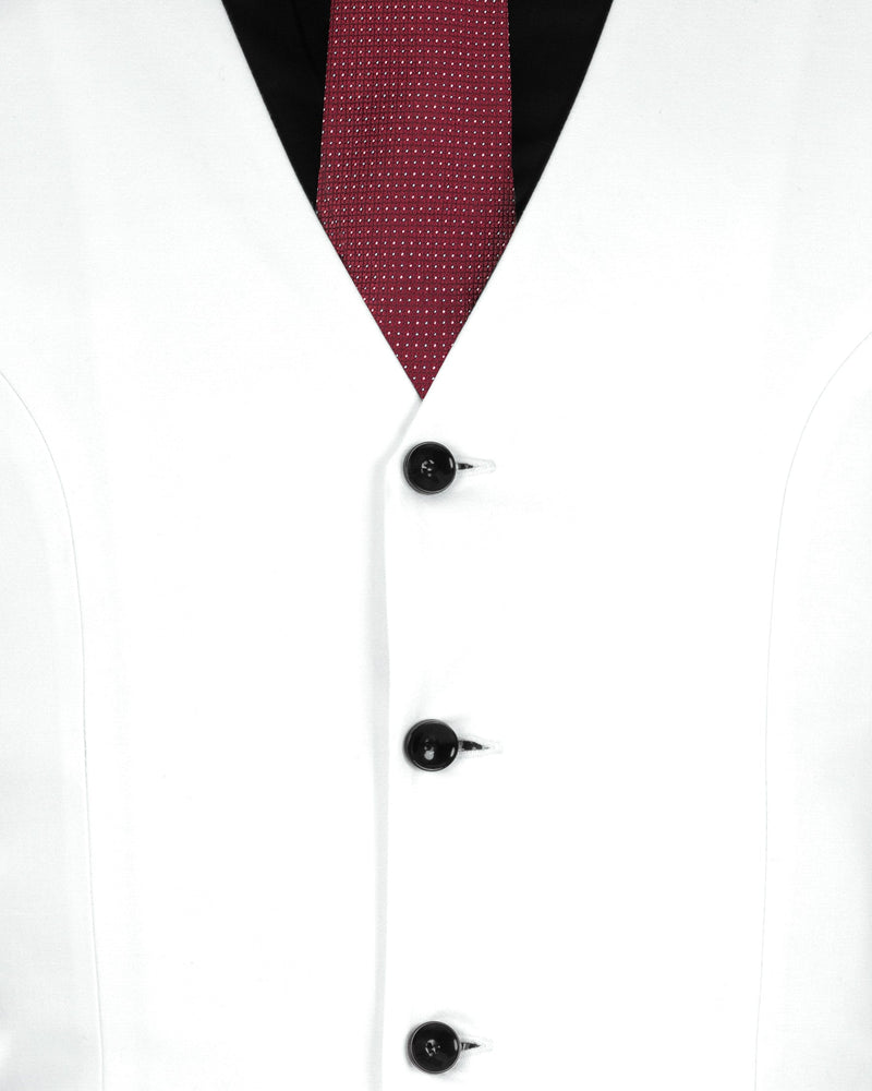 Bright White Waistcoat