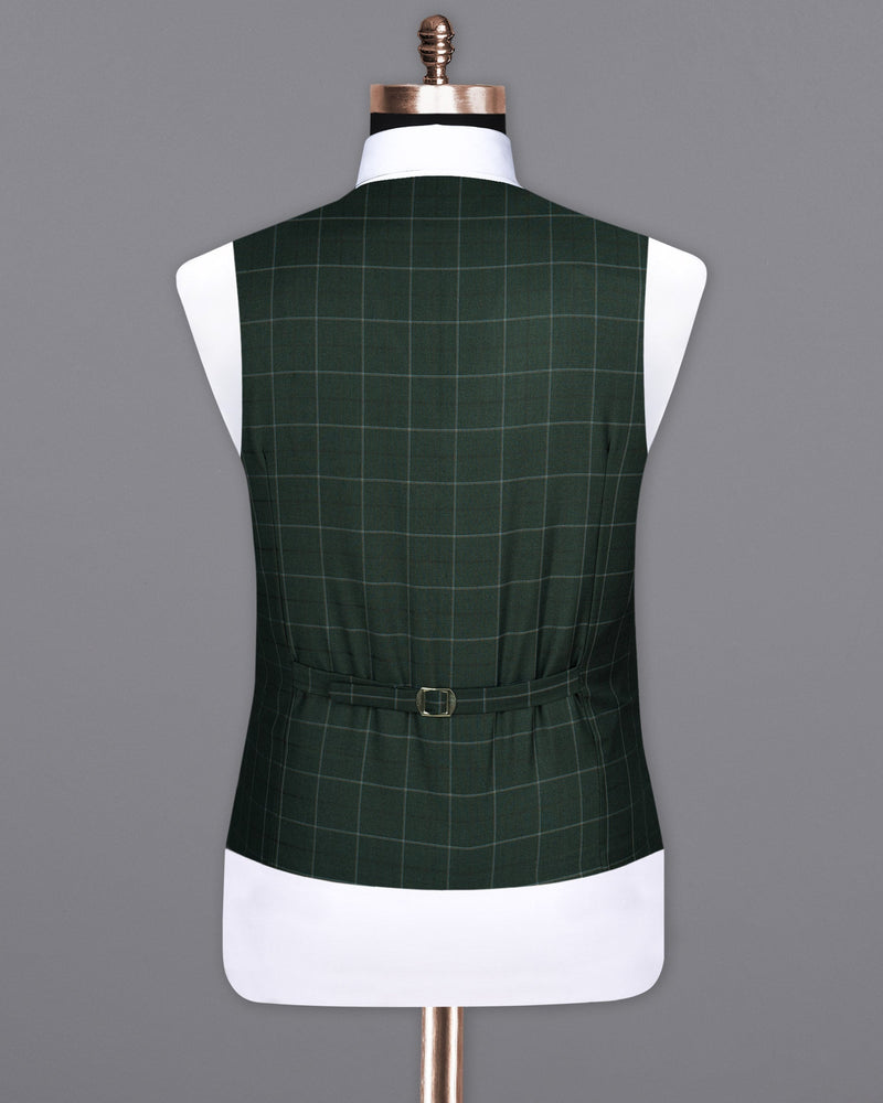 Lunar Green Super fine windowpane Woolrich Waistcoat V1624-36, V1624-38, V1624-40, V1624-42, V1624-44, V1624-46, V1624-48, V1624-50, V1624-52, V1624-54, V1624-56, V1624-58, V1624-60