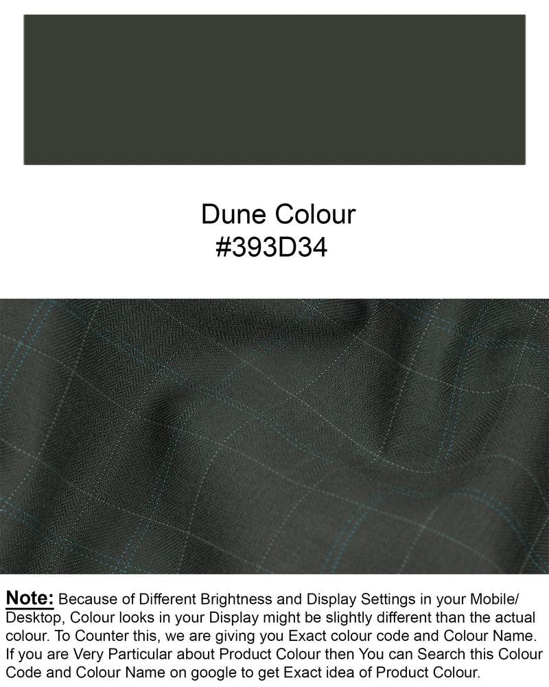 Dune Green Super fine Plaid Woolrich Waistcoat V1627-36, V1627-38, V1627-40, V1627-42, V1627-44, V1627-46, V1627-48, V1627-50, V1627-52, V1627-54, V1627-56, V1627-58, V1627-60