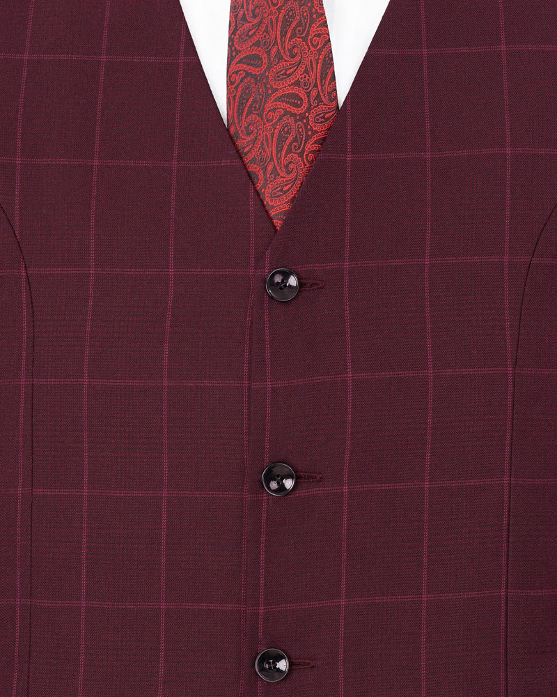 Barossa Windowpane Waistcoat