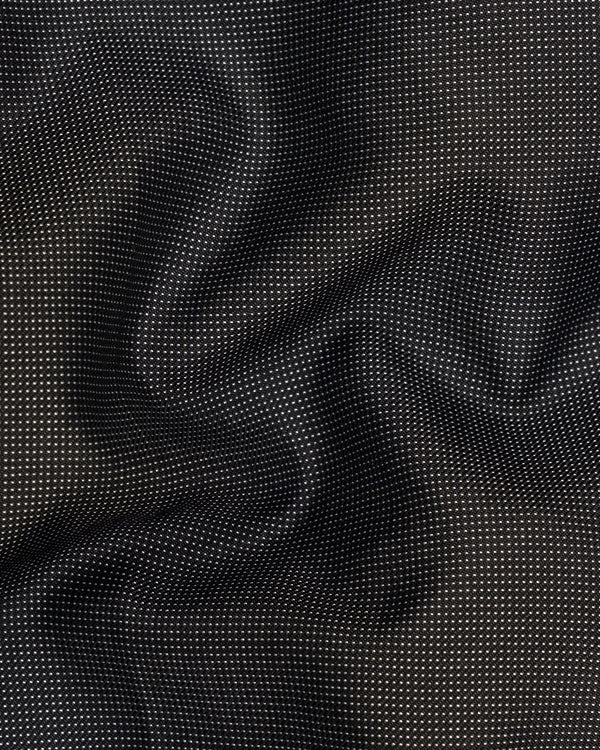 Dark Grey Dotted Textured Waistcoat