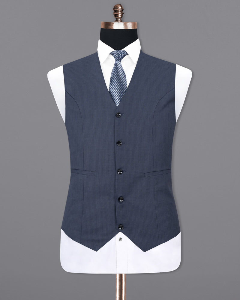 Tuna Blue Premium Cotton Sports Waistcoat