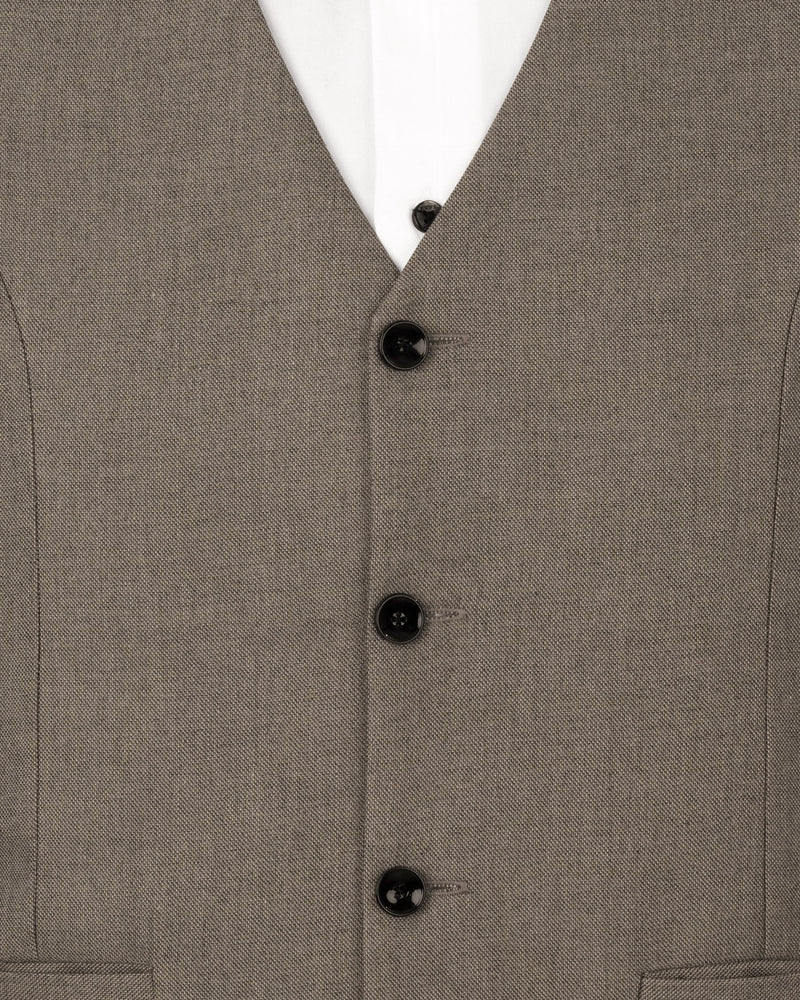 Soya Bean Textured Waistcoat