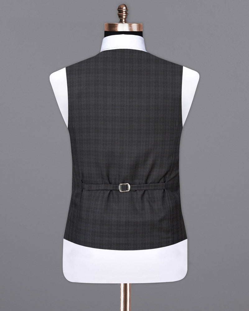 Mine Shaft Gray Plaid Waistcoat