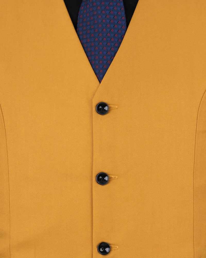 Tulip Tree Orange Solid Waistcoat