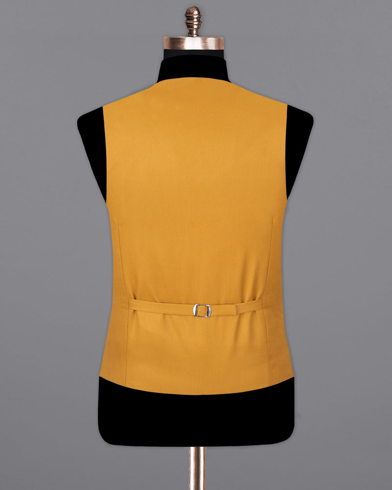 Tulip Tree Orange Solid Waistcoat