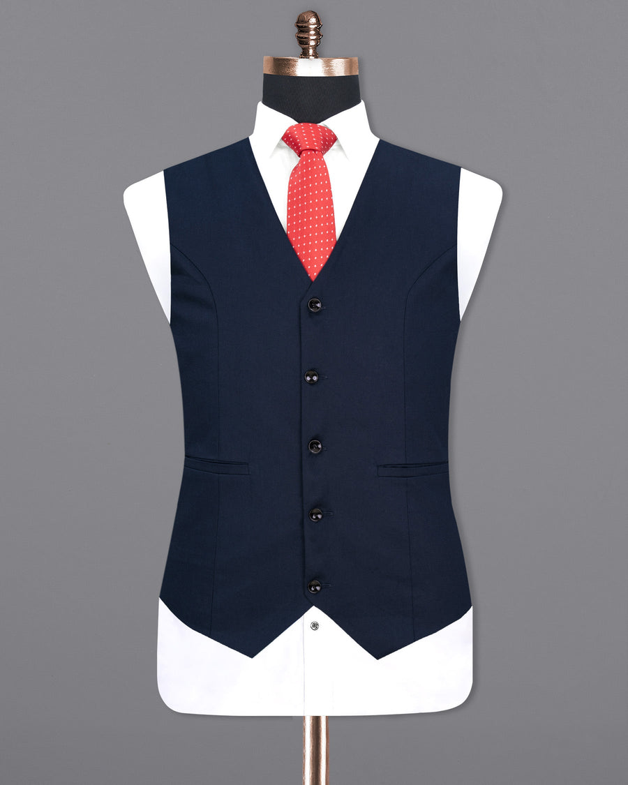 Ebony Blue Waistcoat