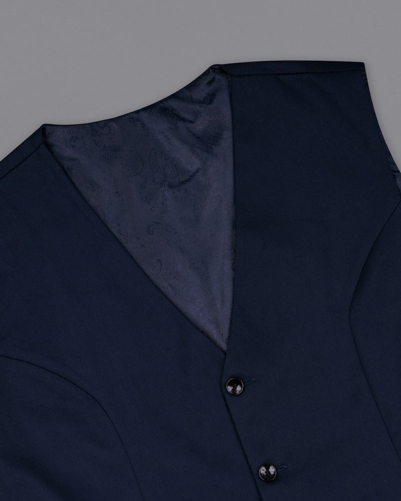 Ebony Blue Waistcoat