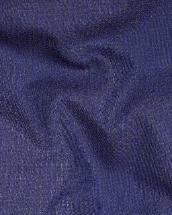 Jacarta Blue Triangle Textured Waistcoat