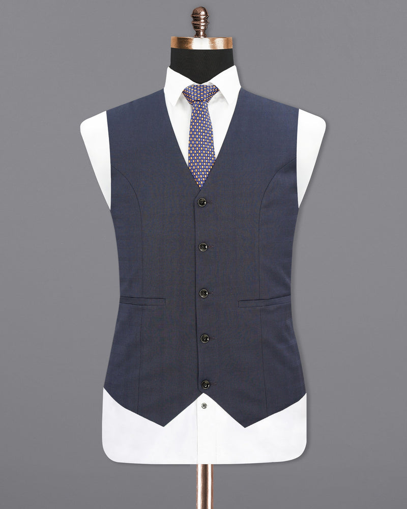 Valhalla Blue Plaid Waistcoat V1885-36, V1885-38, V1885-40, V1885-42, V1885-44, V1885-46, V1885-48, V1885-50, V1885-52, V1885-54, V1885-56, V1885-58, V1885-60