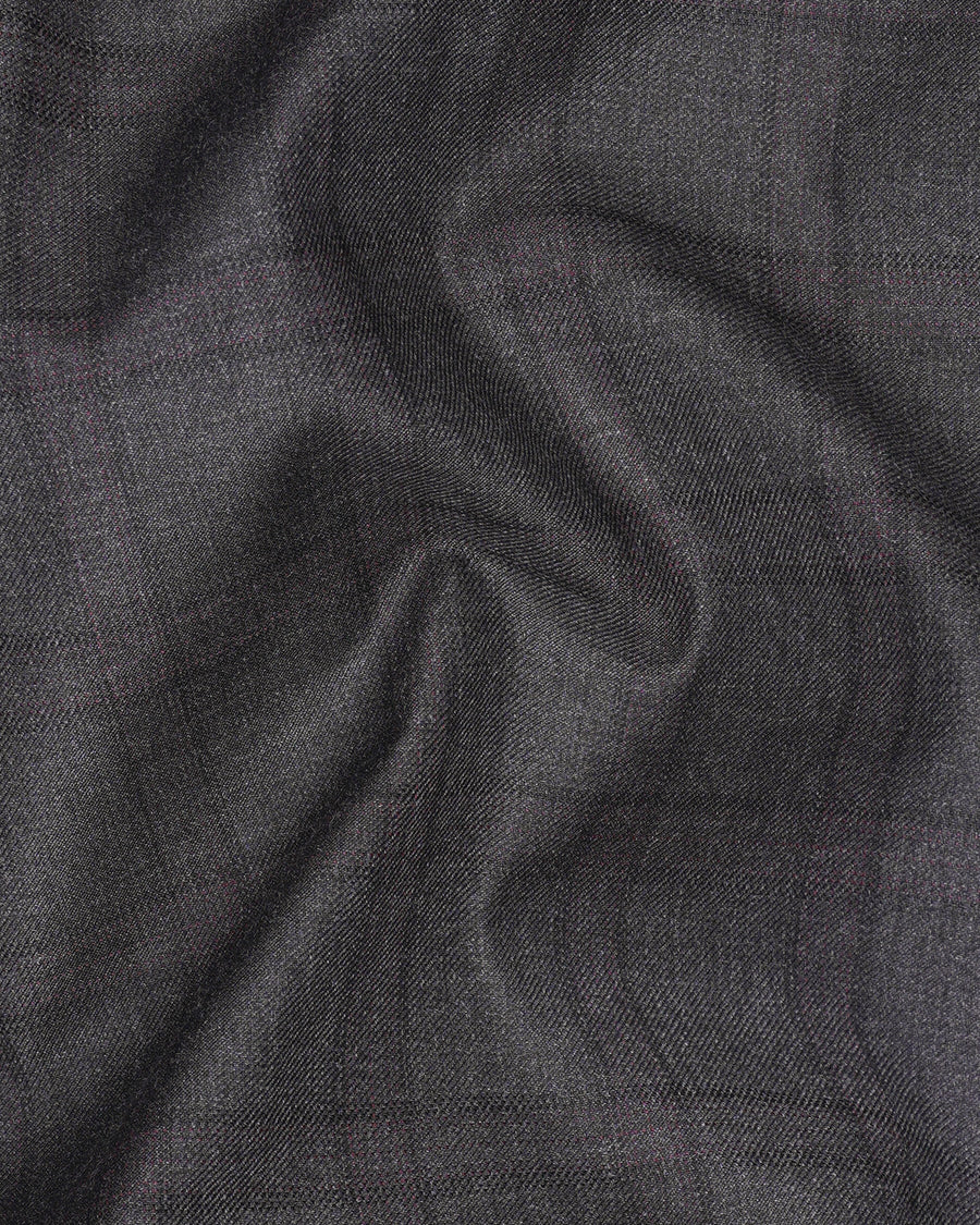 Gravel Gray Plaid  Waistcoat