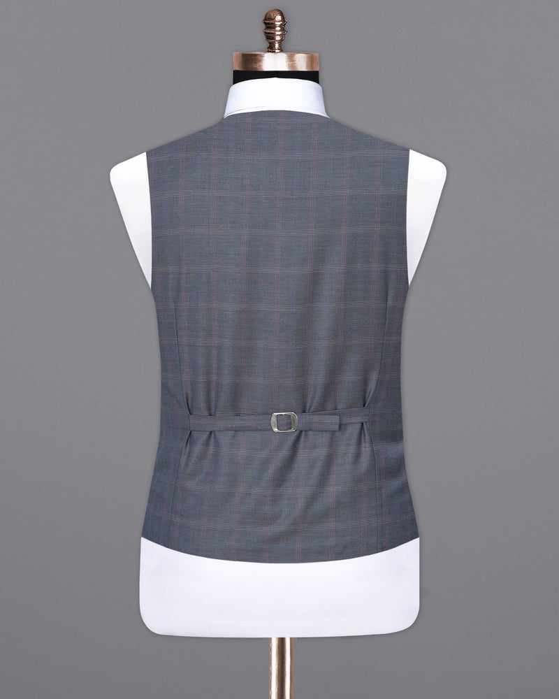 Storm Dust Plaid Waistcoat V1889-36, V1889-38, V1889-40, V1889-42, V1889-44, V1889-46, V1889-48, V1889-50, V1889-52, V1889-54, V1889-56, V1889-58, V1889-60