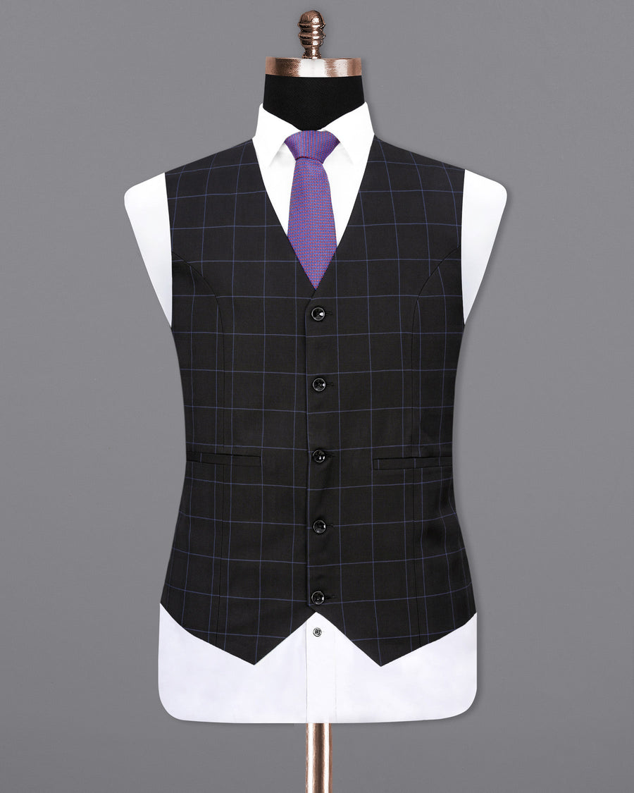 Thunder Plaid Waistcoat V1891-36, V1891-38, V1891-40, V1891-42, V1891-44, V1891-46, V1891-48, V1891-50, V1891-52, V1891-54, V1891-56, V1891-58, V1891-60