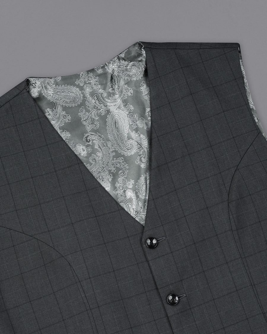 Gravel Grey With Zeus Textured Waistcoat