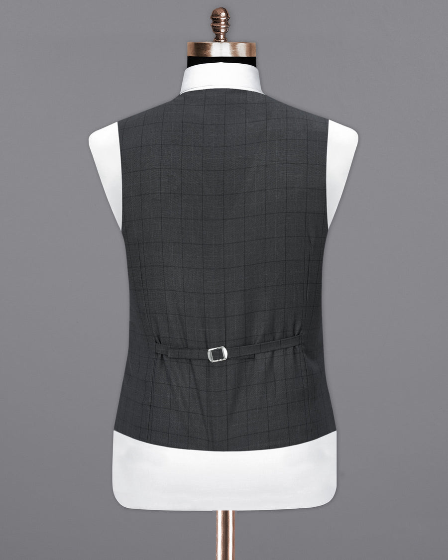 Gravel Grey With Zeus Textured Waistcoat