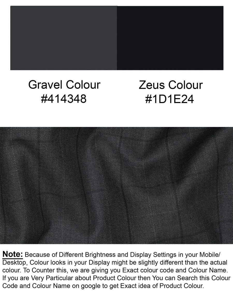Gravel Grey With Zeus Textured Waistcoat