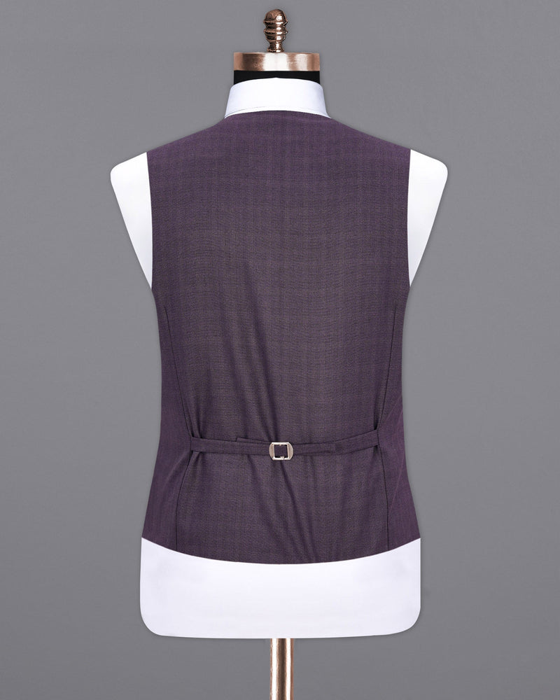 Gunmetal Purple Plaid Waistcoat V1909-36, V1909-38, V1909-40, V1909-42, V1909-44, V1909-46, V1909-48, V1909-50, V1909-52, V1909-54, V1909-56, V1909-58, V1909-60