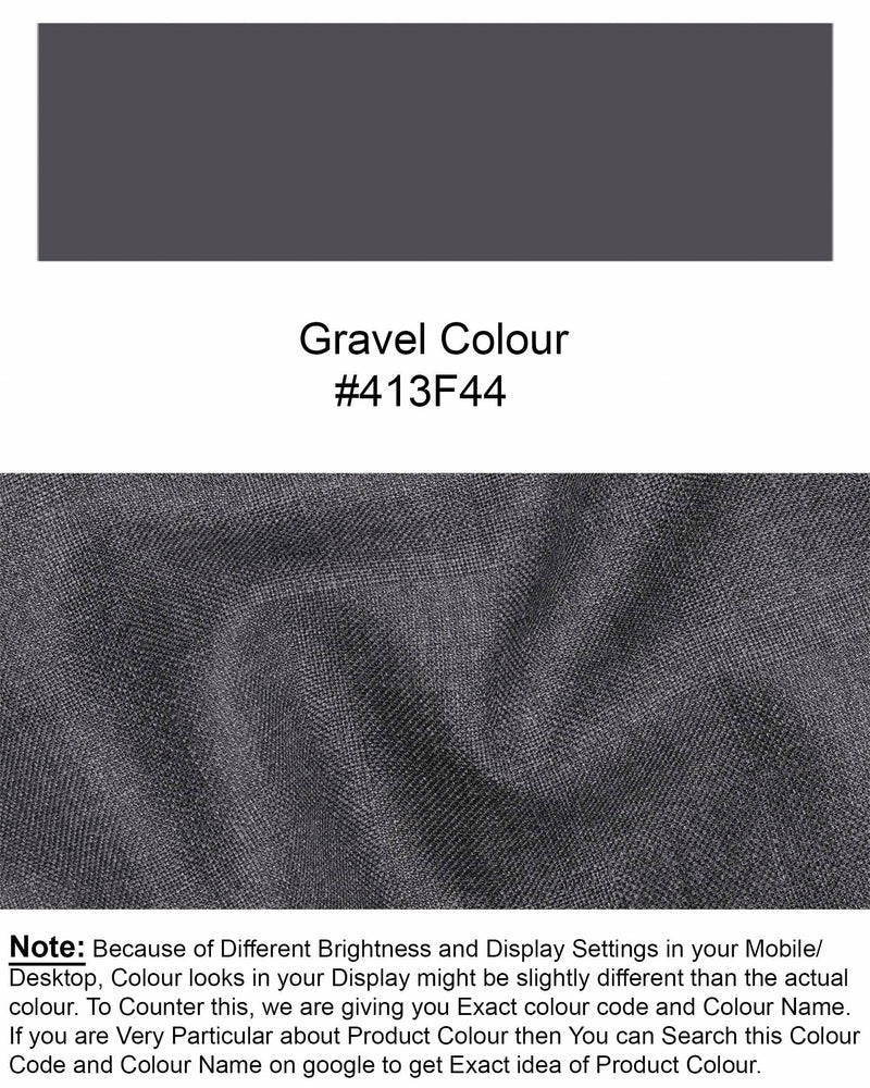 Gravel Gray Textured Waistcoat