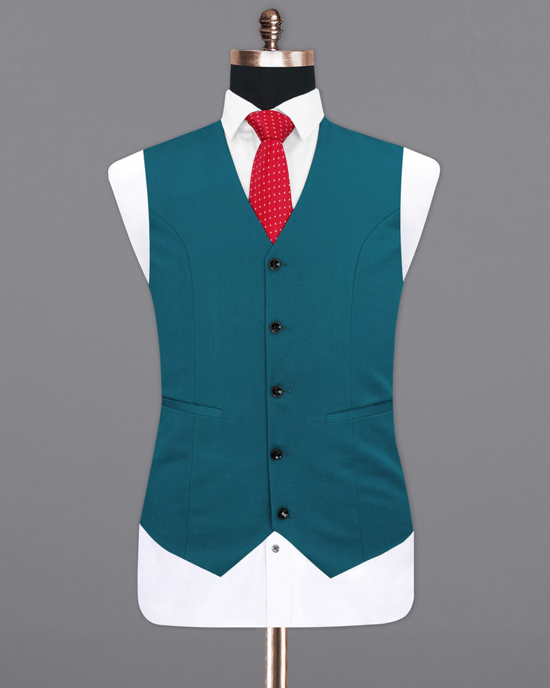 Astronaut Blue Solid Waistcoat