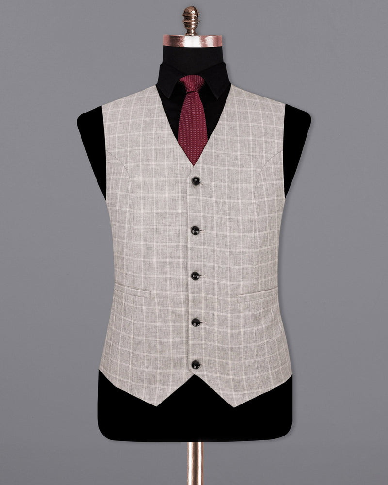 Timberwolf light Brown Plaid Waistcoat V1920-36, V1920-38, V1920-40, V1920-42, V1920-44, V1920-46, V1920-48, V1920-50, V1920-52, V1920-54, V1920-56, V1920-58, V1920-60