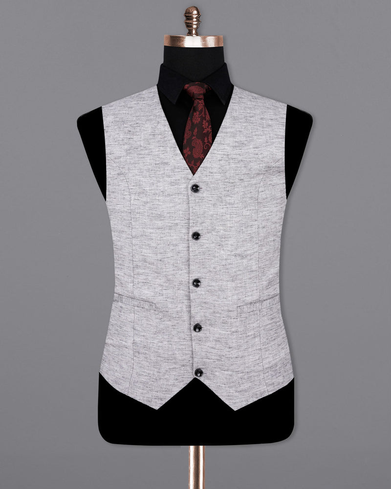 Sandstone Grey Textured Waistcoat V1922-36, V1922-38, V1922-40, V1922-42, V1922-44, V1922-46, V1922-48, V1922-50, V1922-52, V1922-54, V1922-56, V1922-58, V1922-60