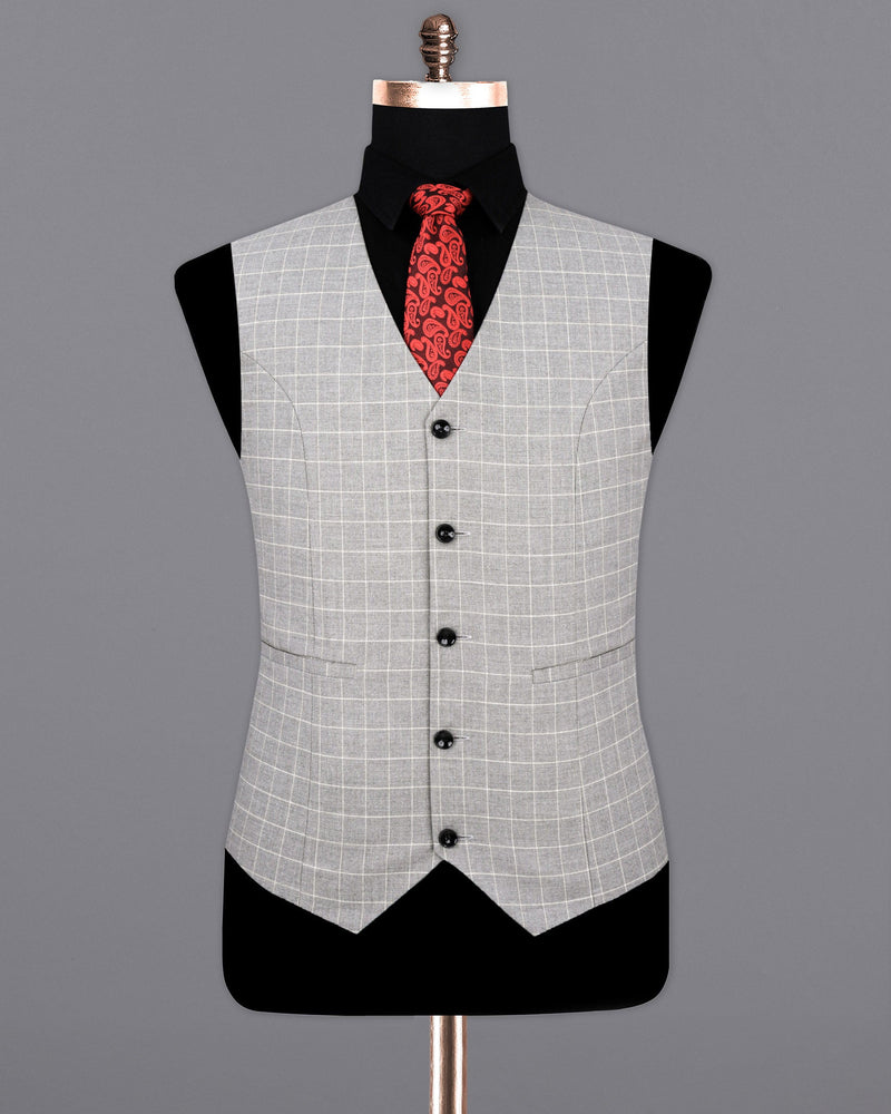 Hurricane Gray Plaid Waistcoat V1924-36, V1924-38, V1924-40, V1924-42, V1924-44, V1924-46, V1924-48, V1924-50, V1924-52, V1924-54, V1924-56, V1924-58, V1924-60