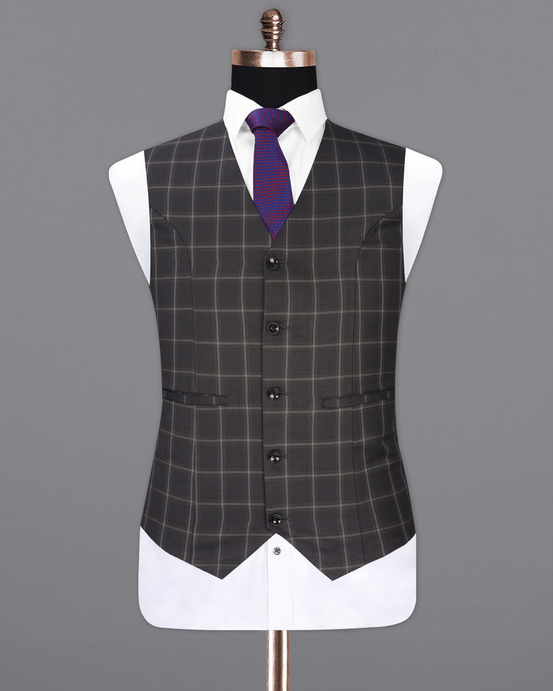 Baltic Sea Plaid Waistcoat