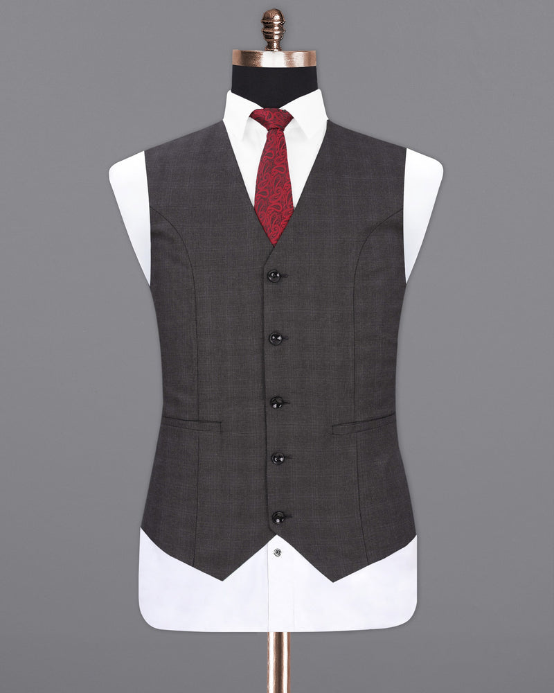 Iridium Gray Plaid Waistcoat V1932-36, V1932-38, V1932-40, V1932-42, V1932-44, V1932-46, V1932-48, V1932-50, V1932-52, V1932-54, V1932-56, V1932-58, V1932-60