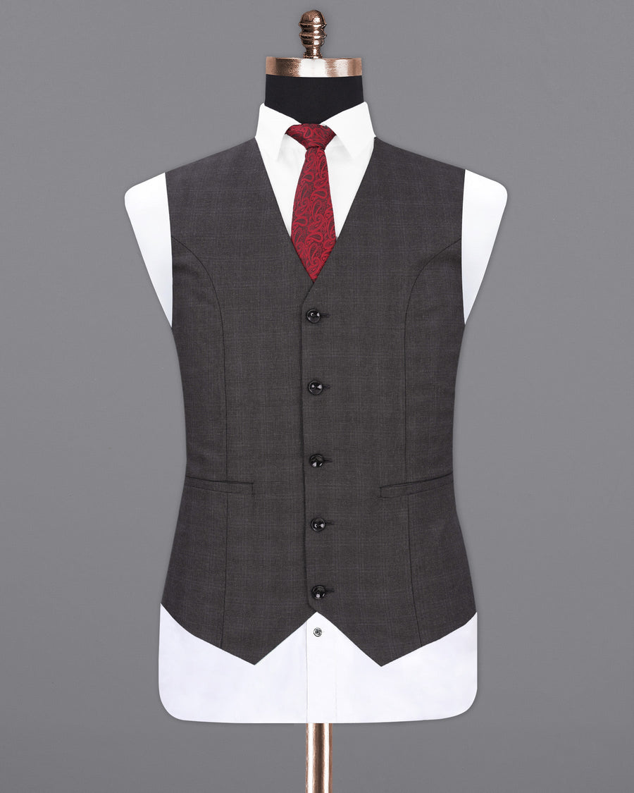 Iridium Gray Plaid Waistcoat V1932-36, V1932-38, V1932-40, V1932-42, V1932-44, V1932-46, V1932-48, V1932-50, V1932-52, V1932-54, V1932-56, V1932-58, V1932-60