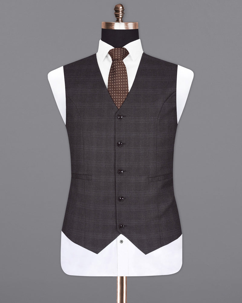 Tuatara Gray Plaid Waistcoat V1934-36, V1934-38, V1934-40, V1934-42, V1934-44, V1934-46, V1934-48, V1934-50, V1934-52, V1934-54, V1934-56, V1934-58, V1934-60