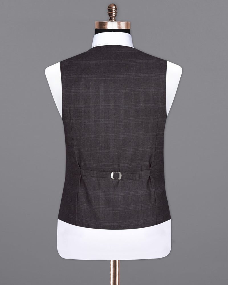 Tuatara Gray Plaid Waistcoat V1934-36, V1934-38, V1934-40, V1934-42, V1934-44, V1934-46, V1934-48, V1934-50, V1934-52, V1934-54, V1934-56, V1934-58, V1934-60