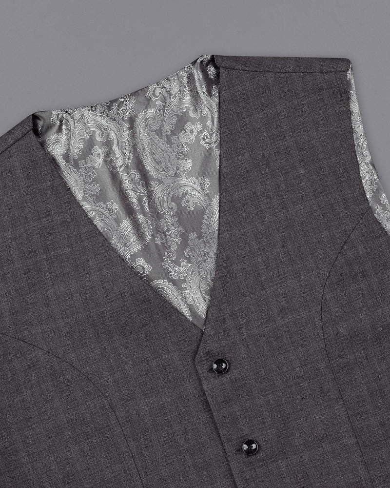 Iridium Gray Plaid Waistcoat V1940-36, V1940-38, V1940-40, V1940-42, V1940-44, V1940-46, V1940-48, V1940-50, V1940-52, V1940-54, V1940-56, V1940-58, V1940-60