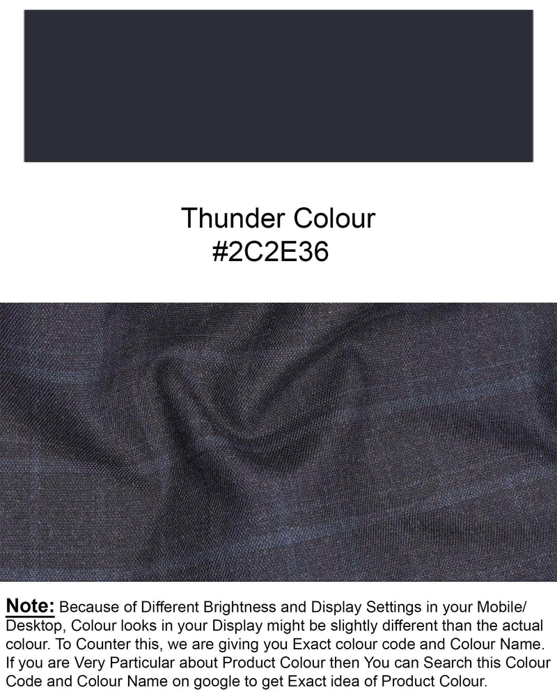 Thunder Gray Plaid Waistcoat V1942-36, V1942-38, V1942-40, V1942-42, V1942-44, V1942-46, V1942-48, V1942-50, V1942-52, V1942-54, V1942-56, V1942-58, V1942-60