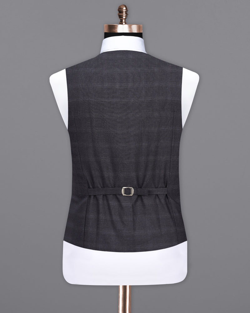 Tuatara Gray Plaid Waistcoat