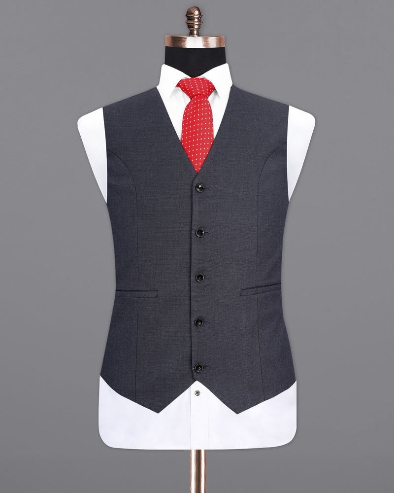 Scarpa Flow Gray Textured Waistcoat