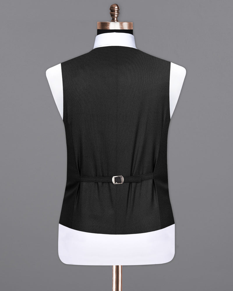 Melanzane Jade Black Waistcoat