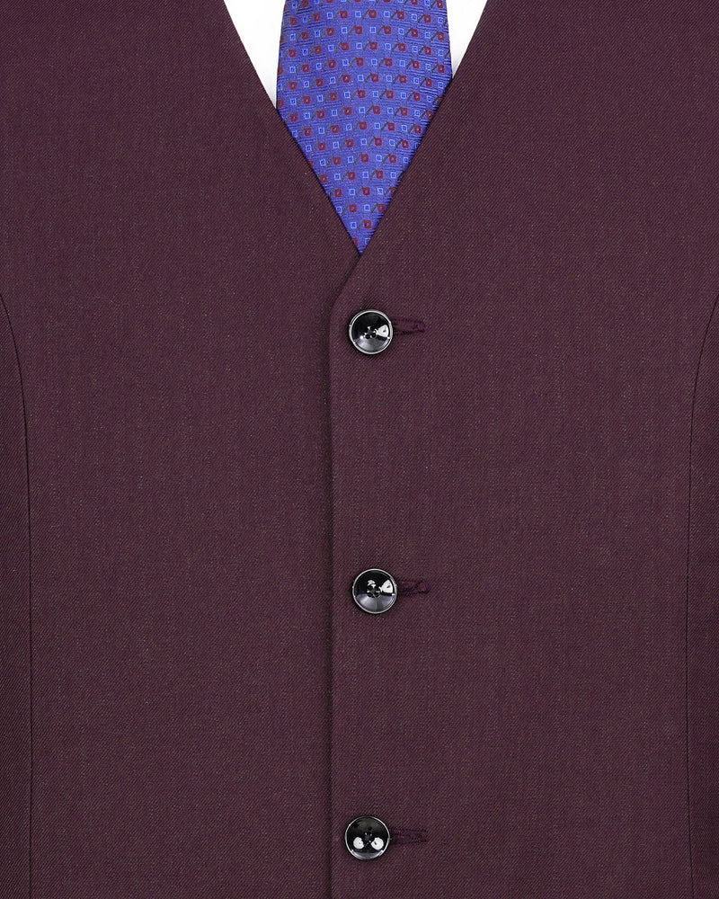 Eclipse Maroon Textured Waistcoat V1992-36, V1992-38, V1992-40, V1992-42, V1992-44, V1992-46, V1992-48, V1992-50, V1992-52, V1992-54, V1992-56, V1992-58, V1992-60