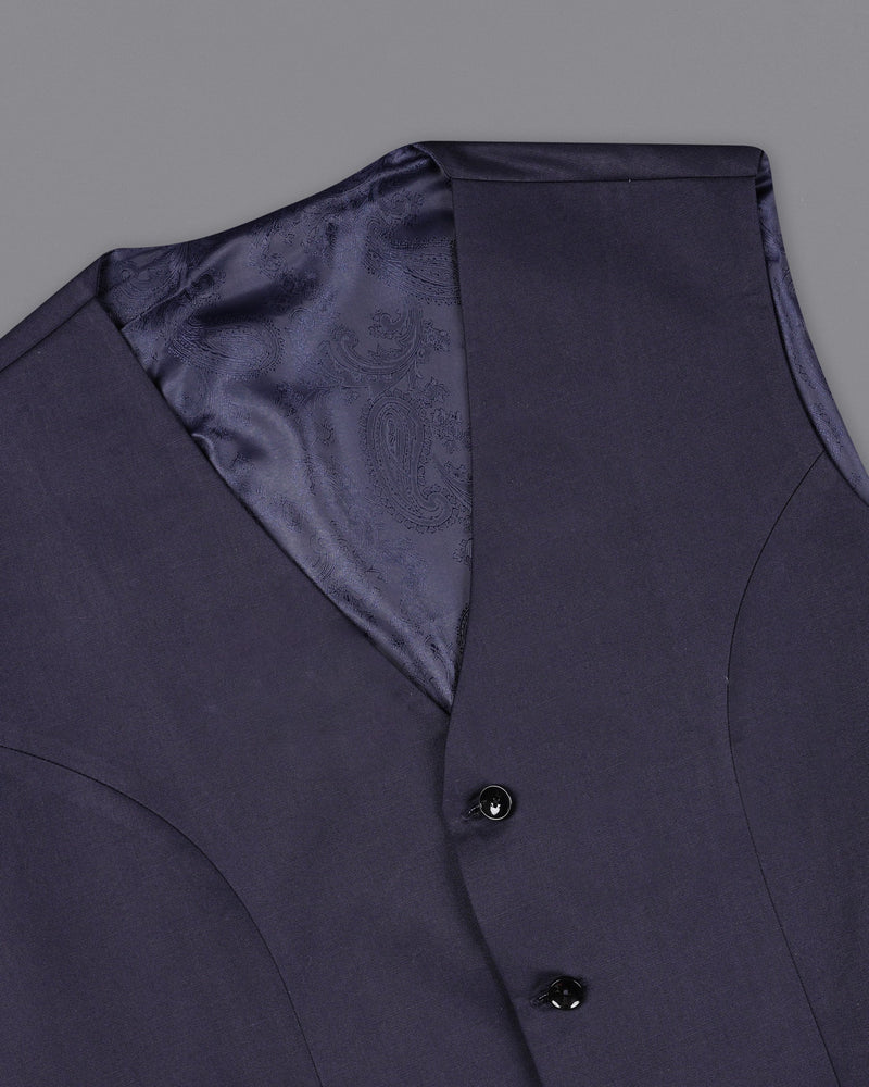 Gunmetal Navy Blue Waistcoat V1997-36, V1997-38, V1997-40, V1997-42, V1997-44, V1997-46, V1997-48, V1997-50, V1997-52, V1997-54, V1997-56, V1997-58, V1997-60