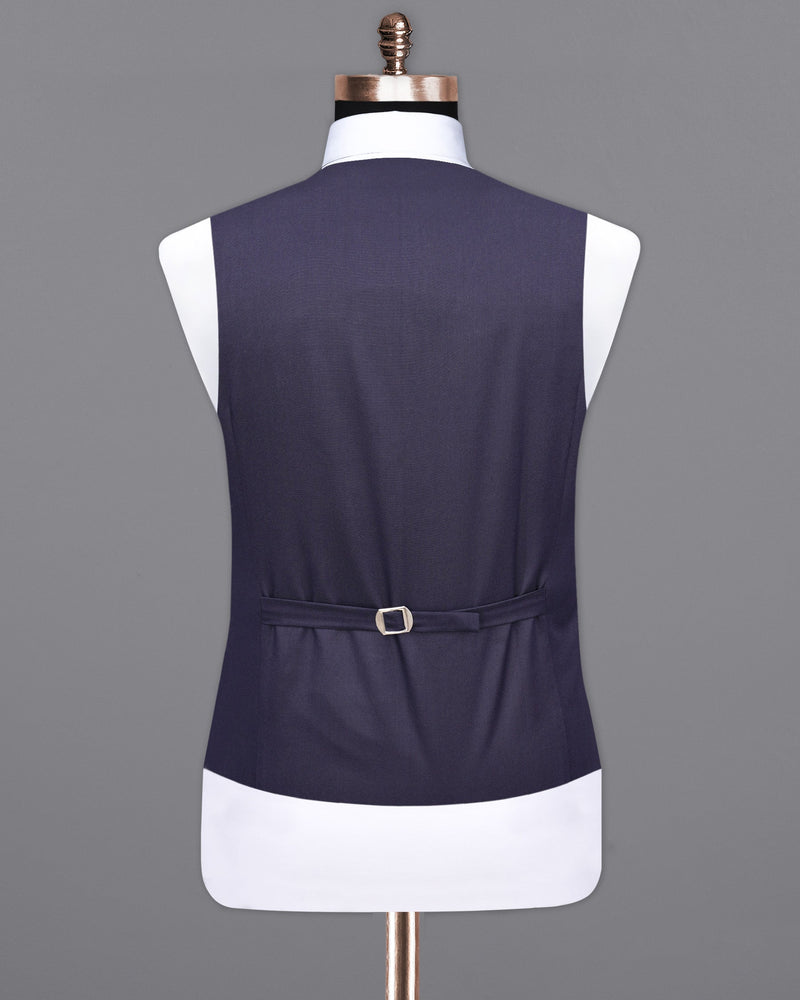 Gunmetal Navy Blue Waistcoat V1997-36, V1997-38, V1997-40, V1997-42, V1997-44, V1997-46, V1997-48, V1997-50, V1997-52, V1997-54, V1997-56, V1997-58, V1997-60