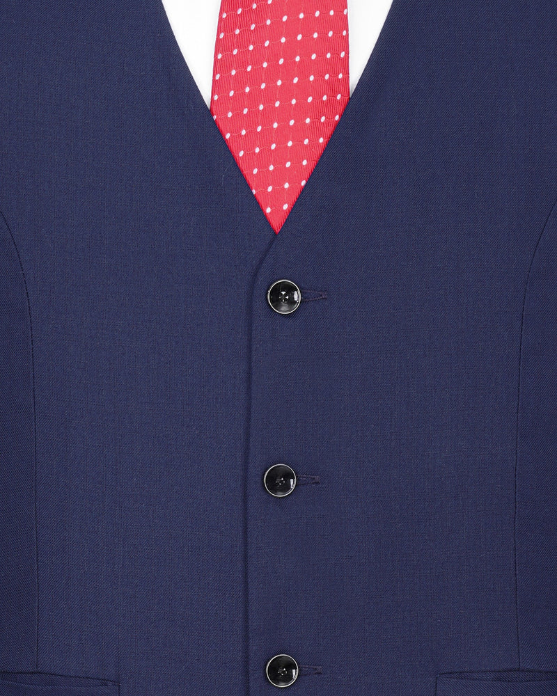 Rhino Blue Textured Waistcoat V2006-36, V2006-38, V2006-40, V2006-42, V2006-44, V2006-46, V2006-48, V2006-50, V2006-52, V2006-54, V2006-56, V2006-58, V2006-60