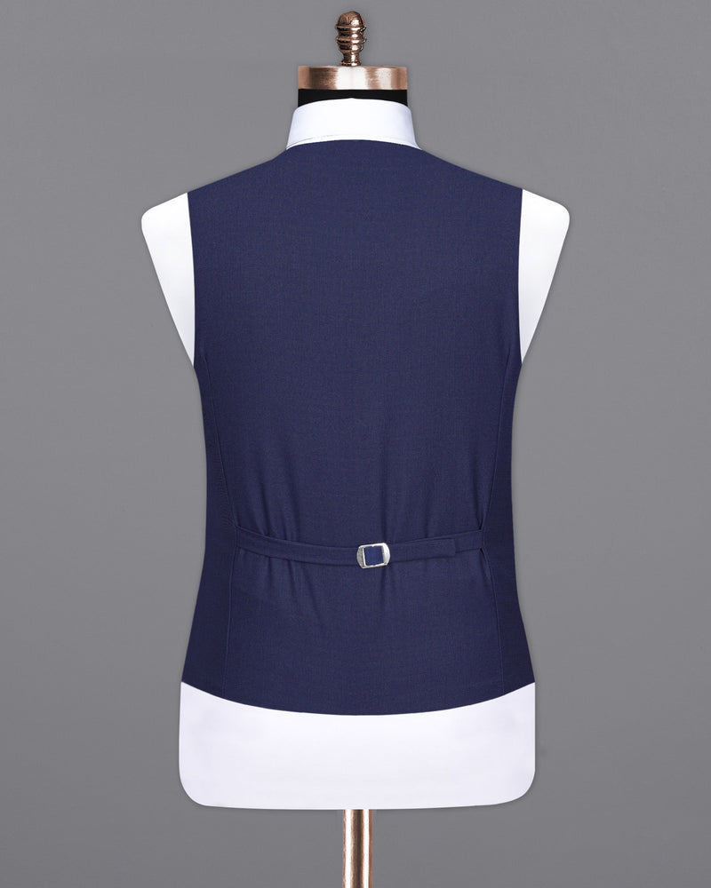 Rhino Blue Textured Waistcoat V2006-36, V2006-38, V2006-40, V2006-42, V2006-44, V2006-46, V2006-48, V2006-50, V2006-52, V2006-54, V2006-56, V2006-58, V2006-60