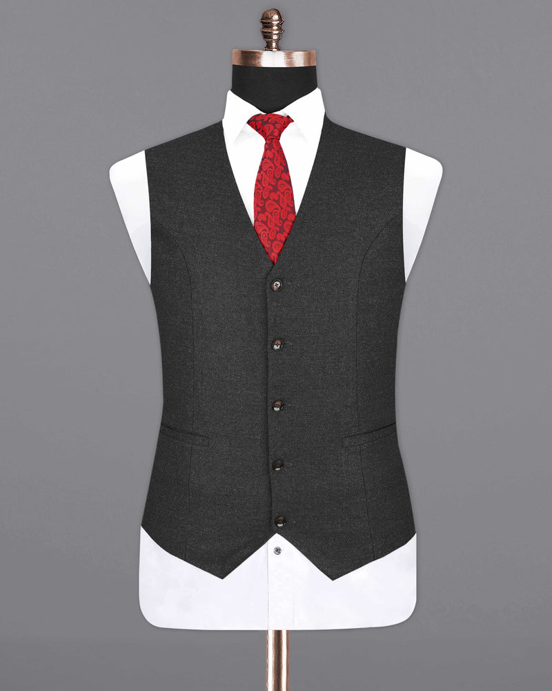 Mine Shaft Gray Pure Wool Waistcoat V2047-36, V2047-38, V2047-40, V2047-42, V2047-44, V2047-46, V2047-48, V2047-50, V2047-52, V2047-54, V2047-56, V2047-58, V2047-60