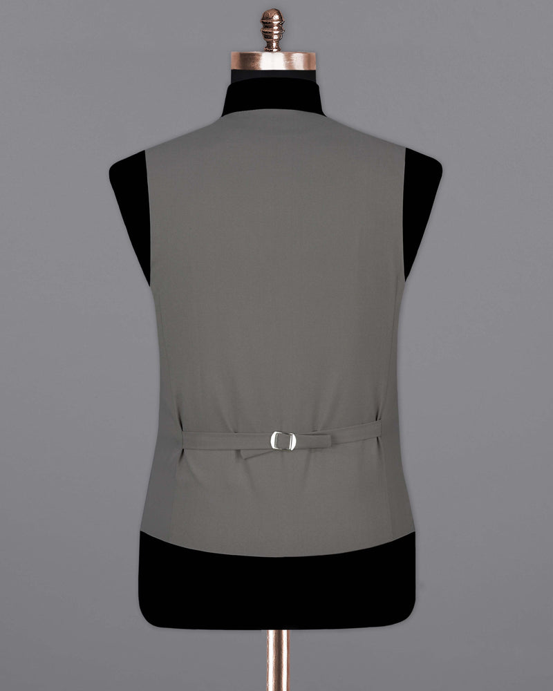 Storm Dust Gray Textured Waistcoat V2056-36, V2056-38, V2056-40, V2056-42, V2056-44, V2056-46, V2056-48, V2056-50, V2056-52, V2056-54, V2056-56, V2056-58, V2056-60