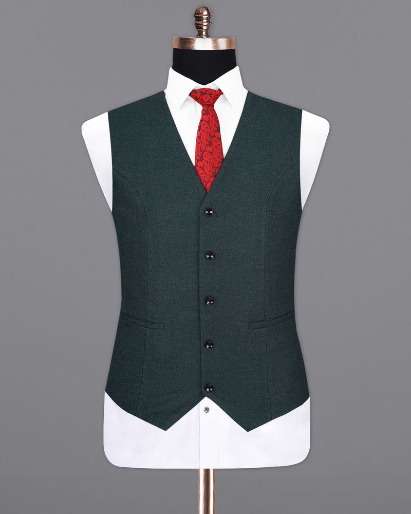 Outer Space Green Pure Wool Waistcoat V2060-36, V2060-38, V2060-40, V2060-42, V2060-44, V2060-46, V2060-48, V2060-50, V2060-52, V2060-54, V2060-56, V2060-58, V2060-60