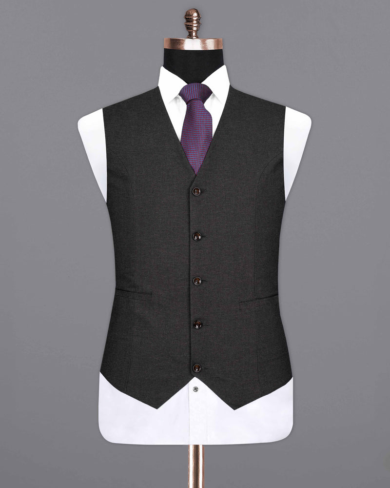 Piano Gray Textured Waistcoat V2080-36, V2080-38, V2080-40, V2080-42, V2080-44, V2080-46, V2080-48, V2080-50, V2080-52, V2080-54, V2080-56, V2080-58, V2080-60