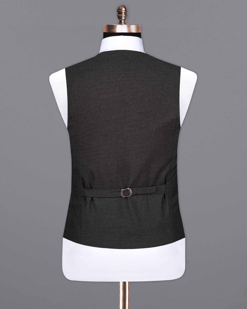 Piano Gray Textured Waistcoat V2080-36, V2080-38, V2080-40, V2080-42, V2080-44, V2080-46, V2080-48, V2080-50, V2080-52, V2080-54, V2080-56, V2080-58, V2080-60