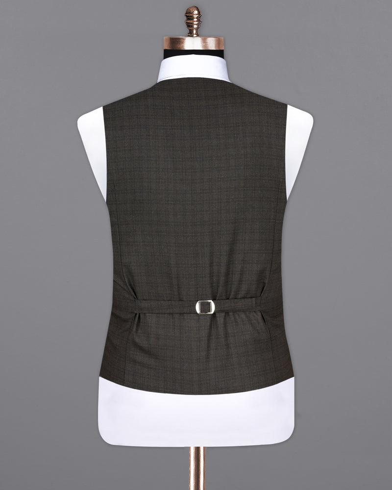 Emperor Gray with Hemlock Dark Brown Checkered Waistcoat V2095-36, V2095-38, V2095-40, V2095-42, V2095-44, V2095-46, V2095-48, V2095-50, V2095-52, V2095-54, V2095-56, V2095-58, V2095-60