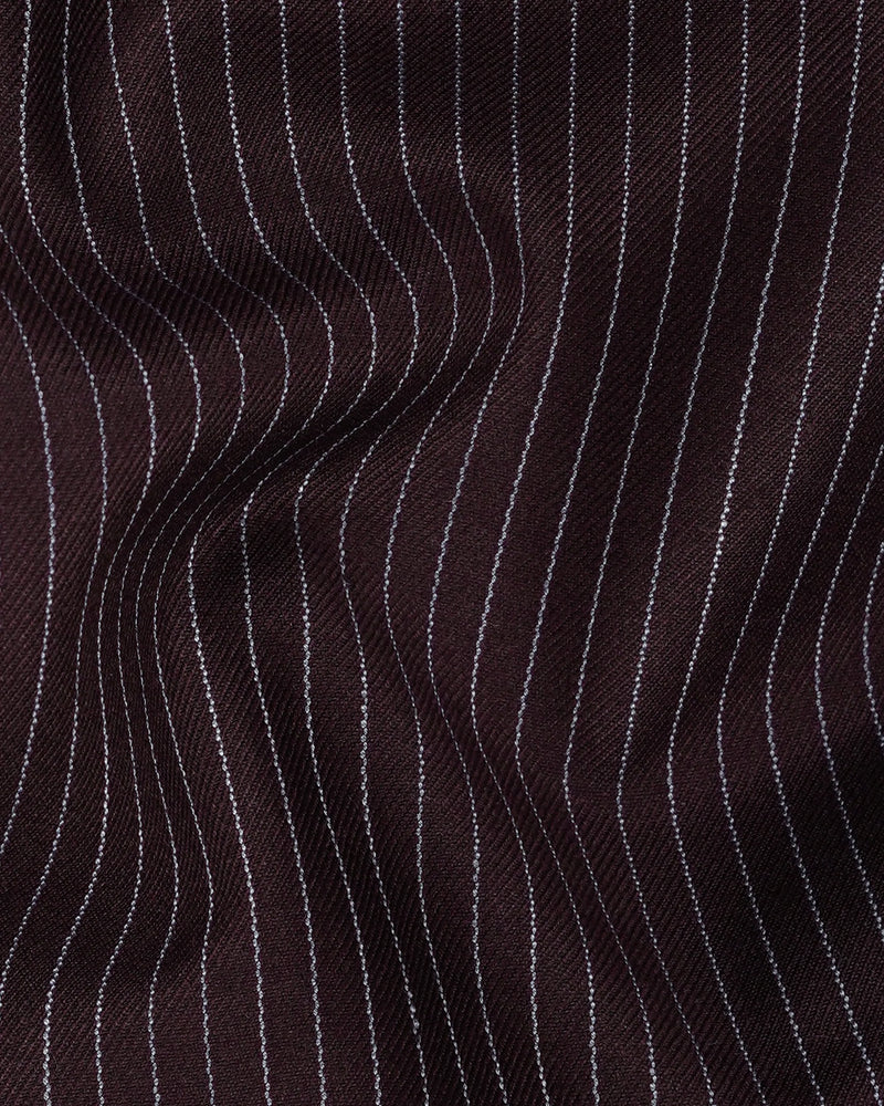 Eclipse Maroon with StarDust Gray Striped Waistcoat V2148-36, V2148-38, V2148-40, V2148-42, V2148-44, V2148-46, V2148-48, V2148-50, V2148-52, V2148-54, V2148-56, V2148-58, V2148-60