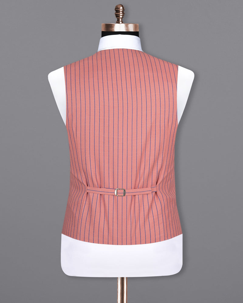 Petite Orchid Striped Wool Rich Waistcoat V1499-36, V1499-38, V1499-40, V1499-42, V1499-44, V1499-46, V1499-48, V1499-50, V1499-52, V1499-54, V1499-56, V1499-58, V1499-60